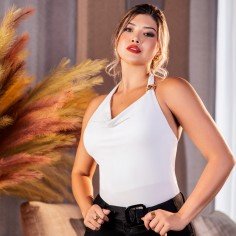 BLUSA TIRAS HALTER