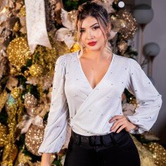 BLUSA MANGA LARGA